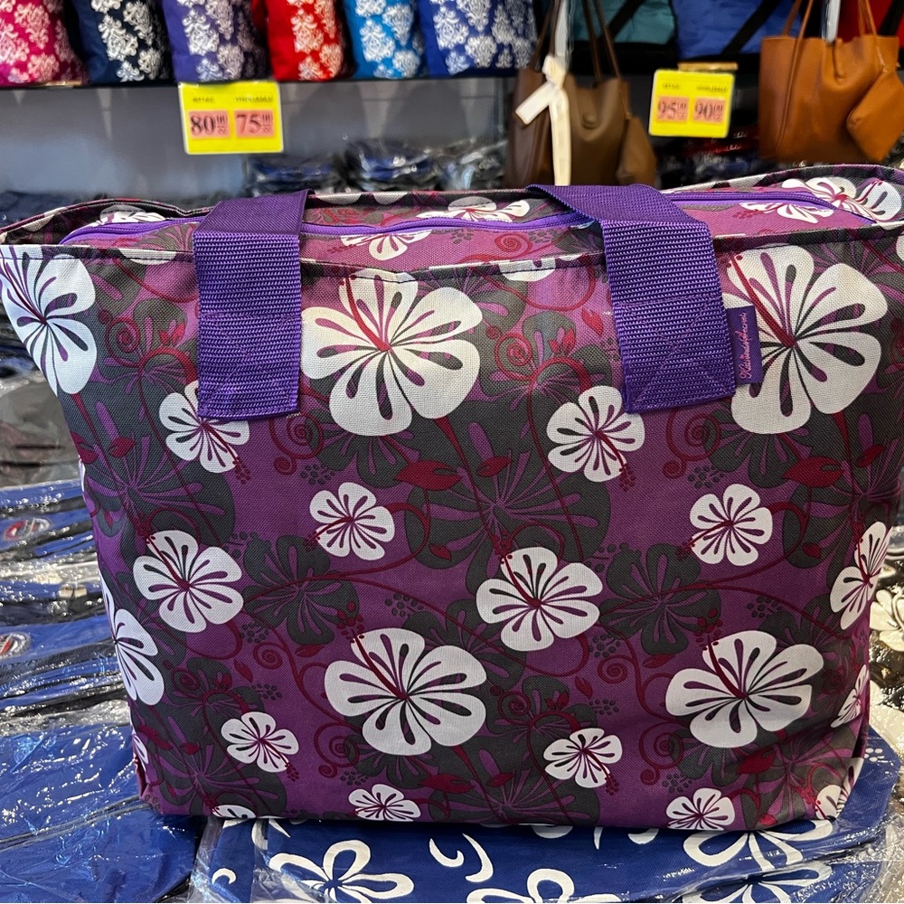 Floral Purple Tote Bag